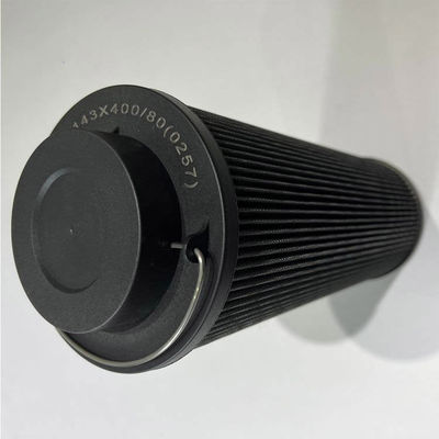 Glasvezel kerncomponenten Vlekbaar filter van roestvrij staal voor hydraulische olie LXY-143400/80