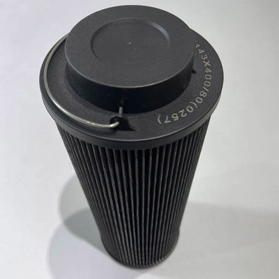 Glasvezel kerncomponenten Vlekbaar filter van roestvrij staal voor hydraulische olie LXY-143400/80